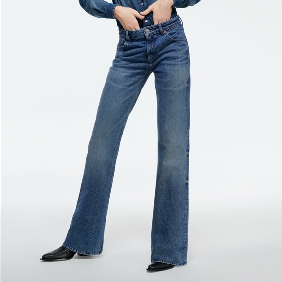 Zara Denim - Zara REGULAR-LENGTH FLARED JEANS